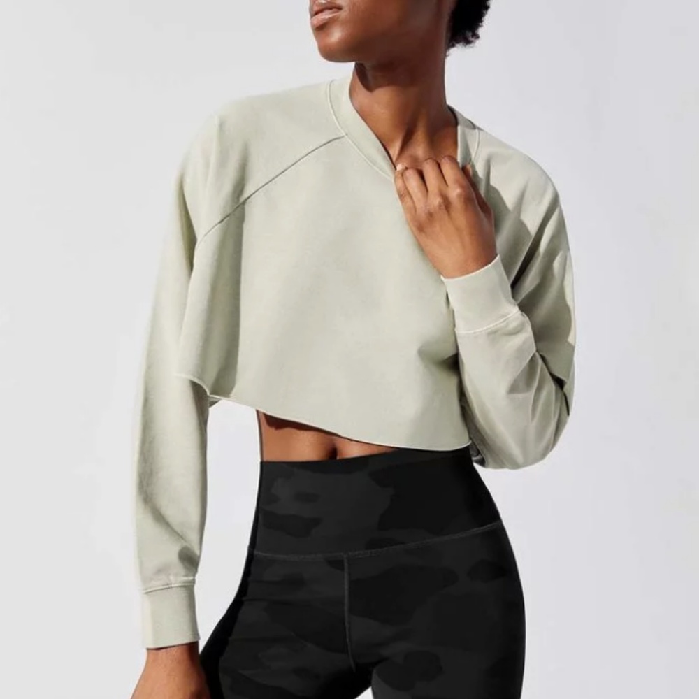 Alo Yoga WASHED DOUBLE TAKE PULLOVER